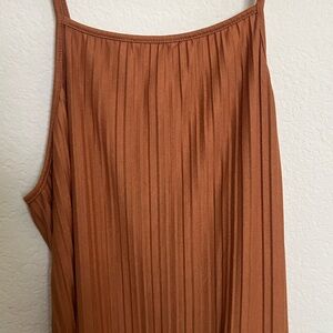 a new day Rust Brown Strapless Ribbed Women's Dress